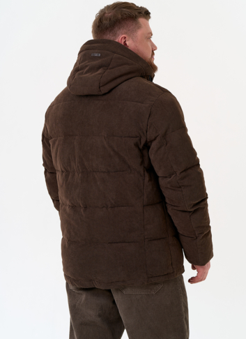 Мужской вельветовый пуховик