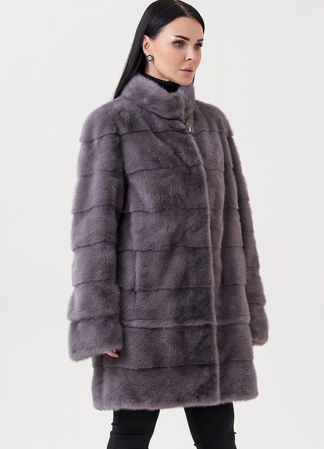 Шуба из норки  модель № 25894 универмаг малина