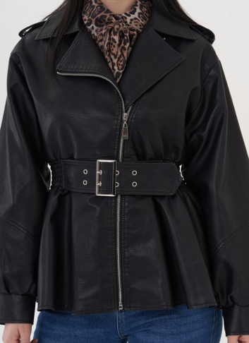 Куртка-косуха с резинкой по талии