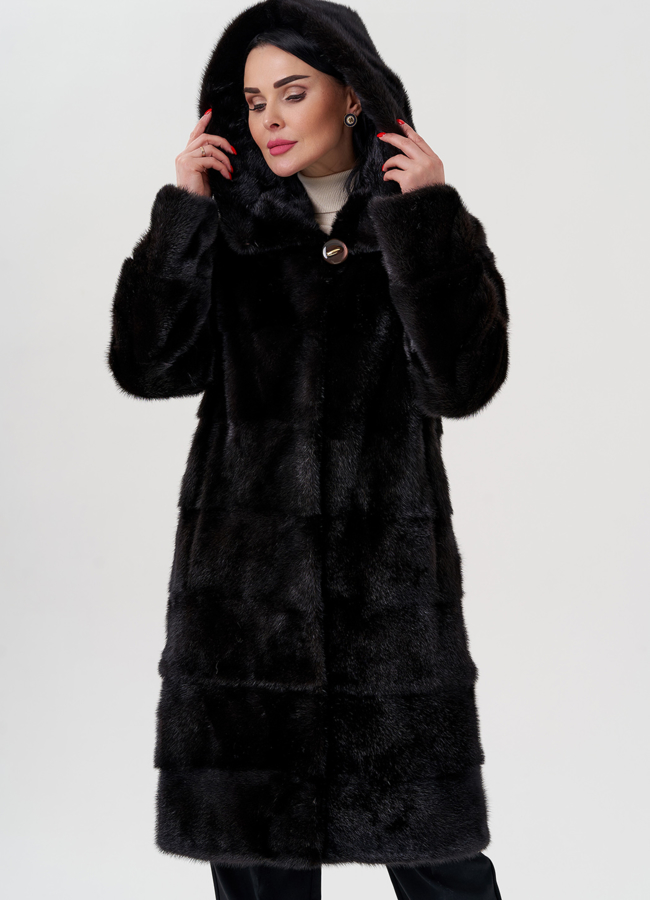 Шуба из норки модель № 24725 универмаг малина