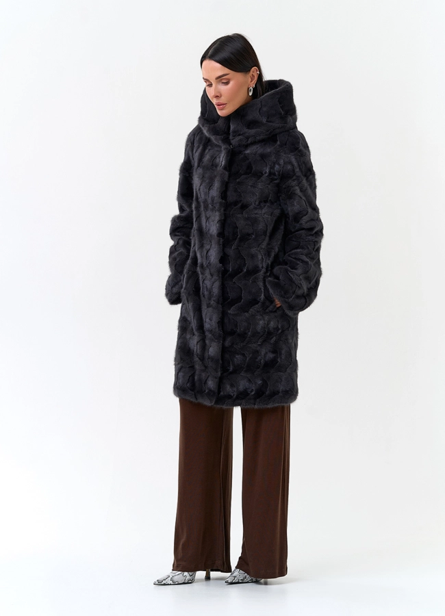 Шуба из меха норки модель № 34047 универмаг малина фото