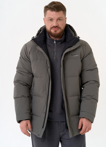 Мужской пуховик с капюшоном 