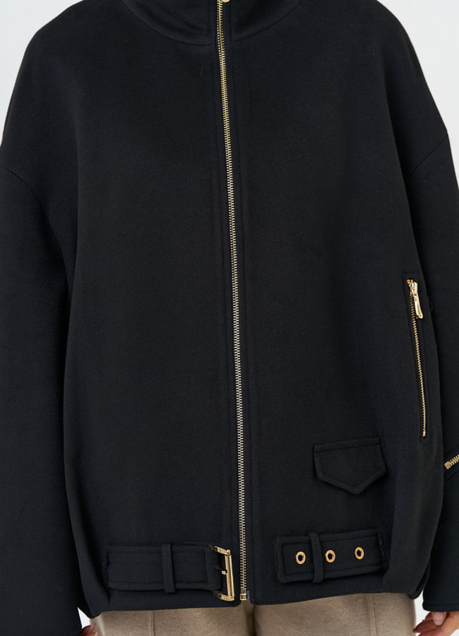 Женское пальто бомбер с воротником стойкой модель № 31554 универмаг малина