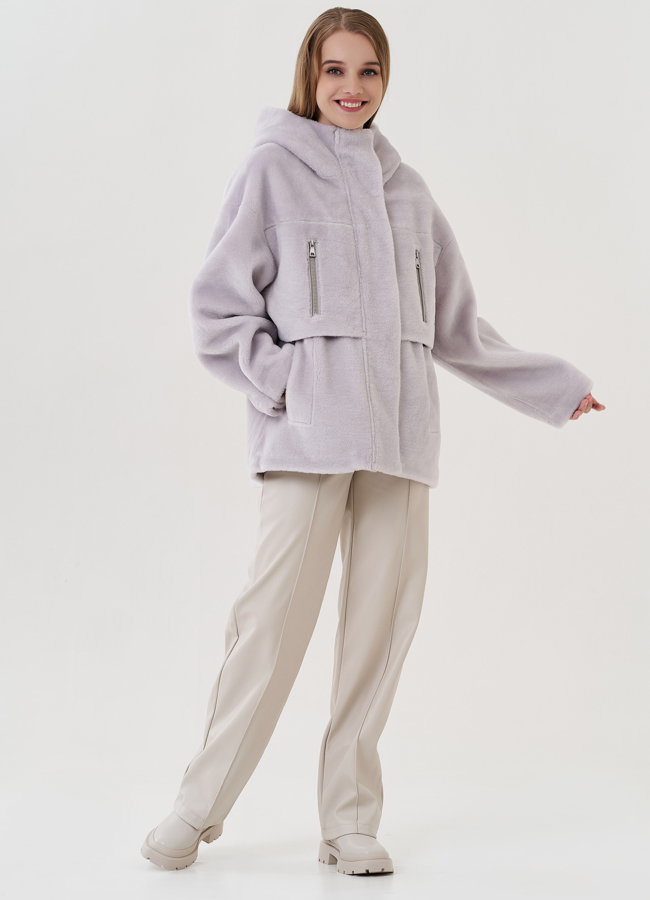 фото Полупальто женское с капюшоном модель № 25687