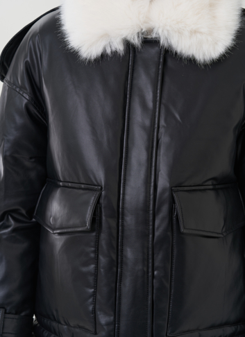 Куртка демисезонная из искусственной кожи