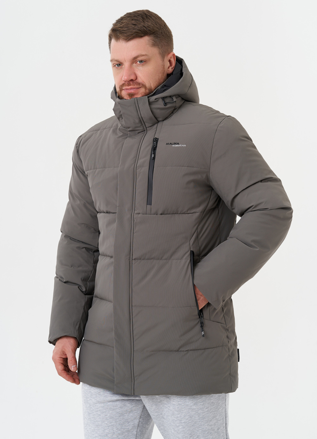 Зимний пуховик с капюшоном модель № 28393 в кредит