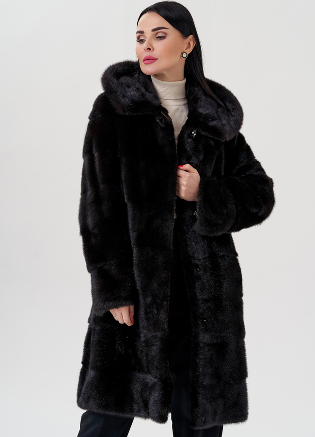 Шуба из норки модель № 24725 универмаг малина