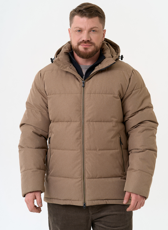 Мужской пуховик с капюшоном 