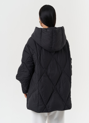 Стеганая куртка с капюшоном