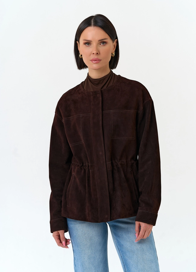 Жакет из натуральной замши модель № 33139 универмаг малина