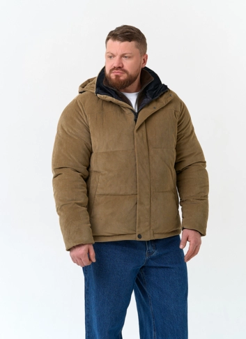 Мужской пуховик с капюшоном фото