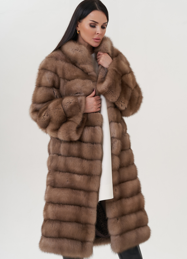 Шуба из куницы  модель № 25815 универмаг малина