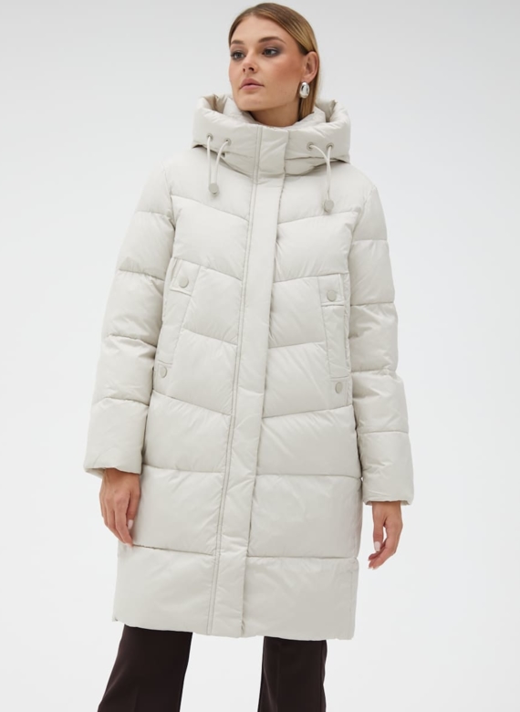 Пуховик женский с капюшоном 