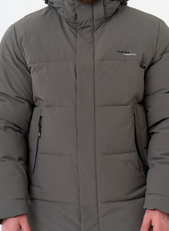 Мужской пуховик с капюшоном 