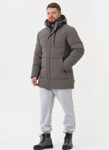 Зимний пуховик с капюшоном
