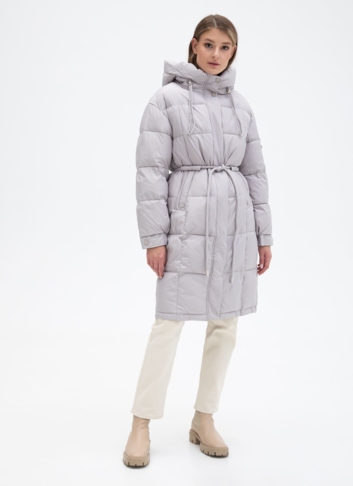 Женский пуховик с капюшоном 