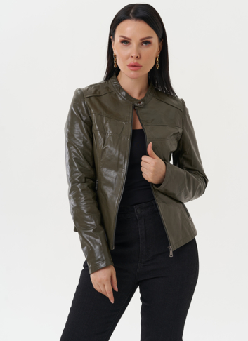 Куртка "мото" из натуральной кожи