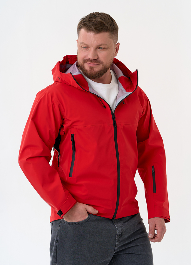 Мужская ветровка красного цвета модель № 32657 универмаг малина