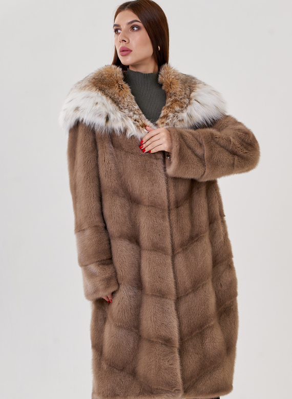 Норковая шуба с рысью