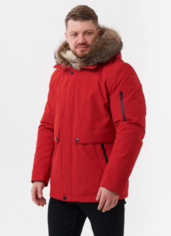 Парка мужская на мехе из волка