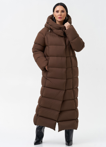 Женский пуховик с капюшоном 