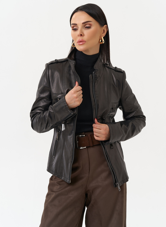Женская кожаная куртка