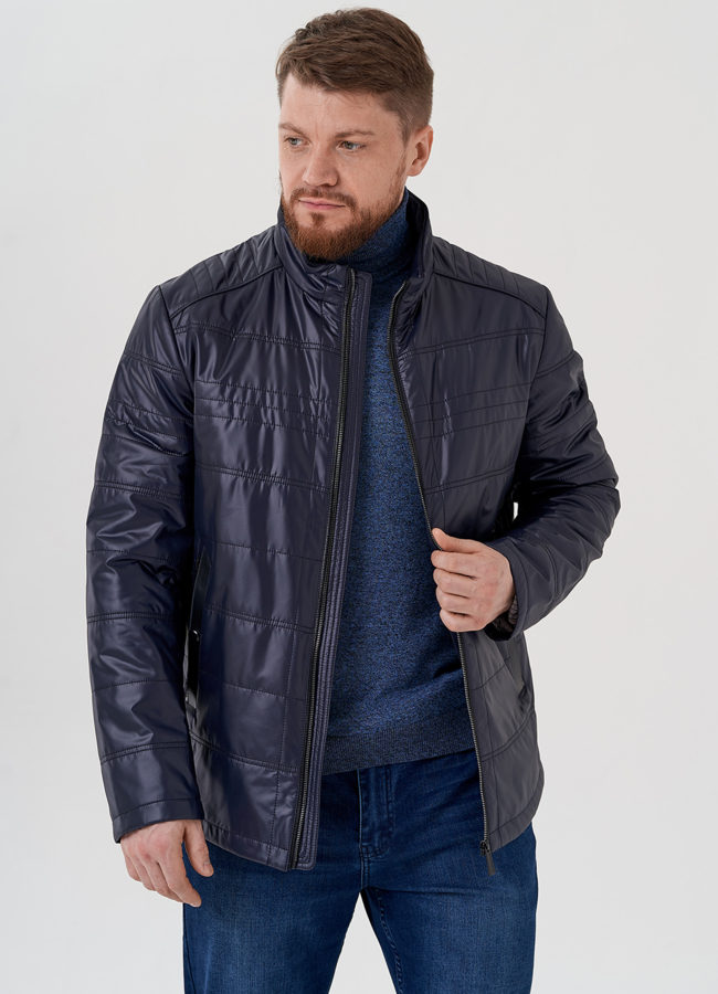Мужская куртка синего цвета модель № 24354 универмаг малина