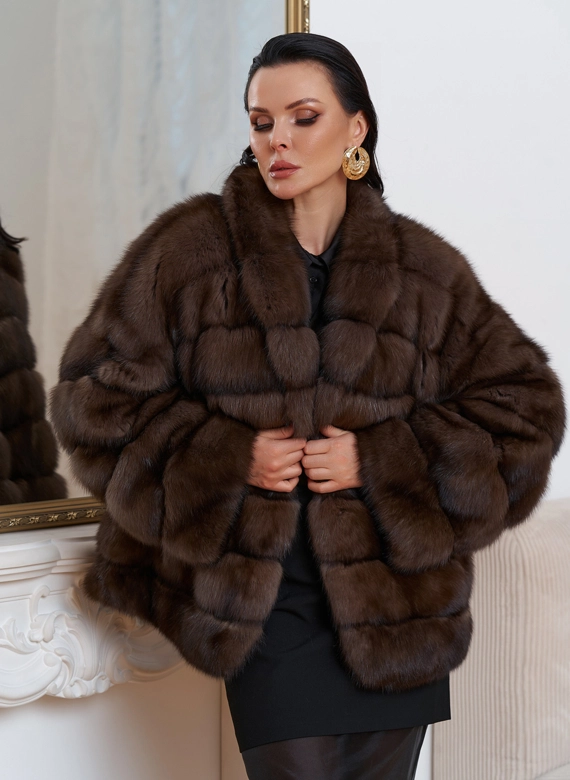 Куртка из баргузинского соболя фото